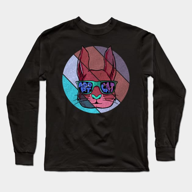 Adopt Cat Long Sleeve T-Shirt by A Comic Wizard